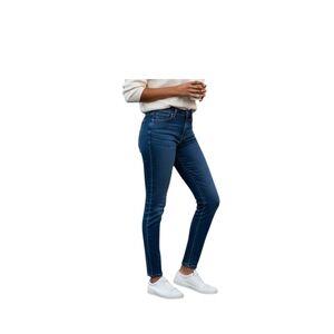 NYDJ Sheri Slim Size 8T petite dark wash stretch denim jeans Slim Fit Mid Rise